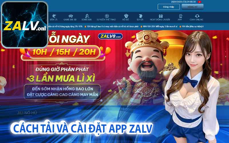 Cách tải và cài đặt app Zalv