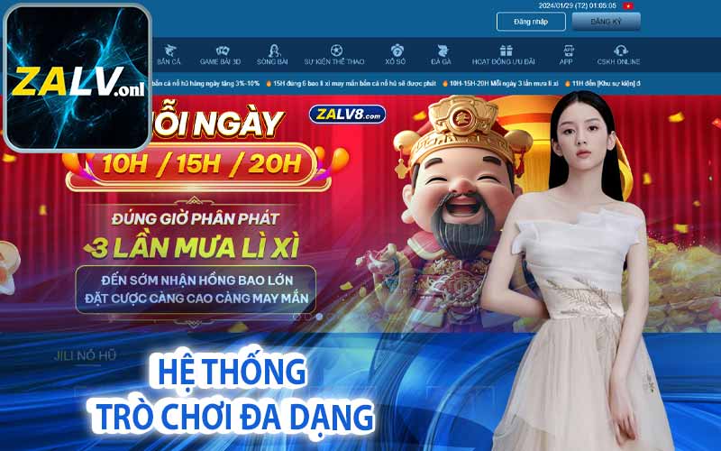 Hệ thống trò chơi đa dạng