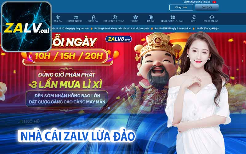 Nhà cái Zalv lừa đảo