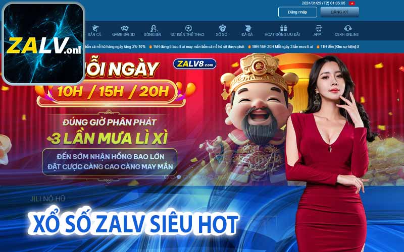 Xổ số Zalv siêu hot