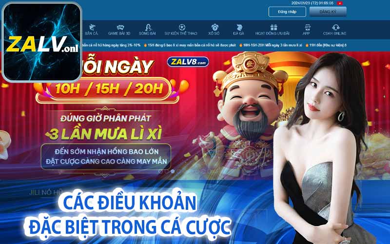 Các điều khoản đặc biệt trong cá cược