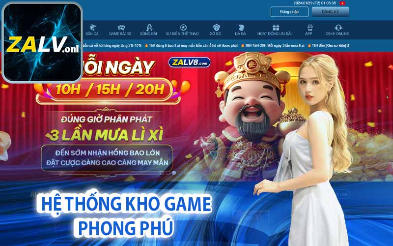 Hệ thống kho game phong phú